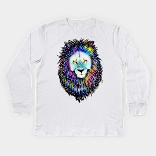 Colorful Lion Kids Long Sleeve T-Shirt